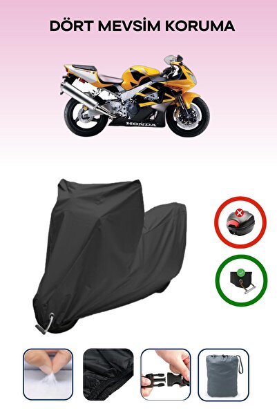 Breen قماش أسود متوافق مع دراجة نارية هوندا CBR 929 RR مقاوم للماء