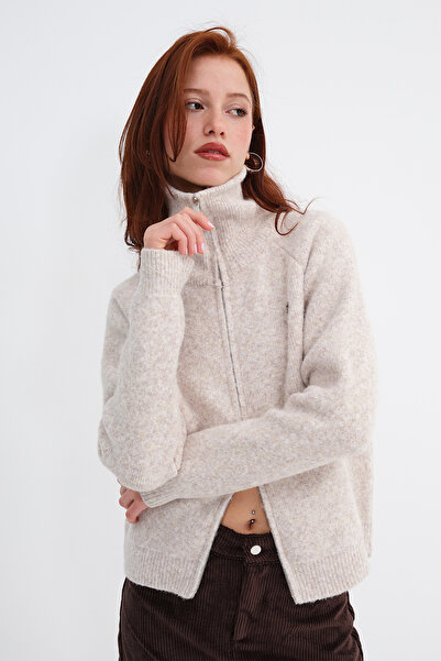 Addax Fermuarlı Triko Hırka H75101