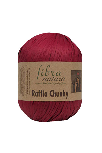 Fibra Natura Raffia Chunky %100 Viskon – 100 g 120 m Kalın Hasır Görünümlü Ör...