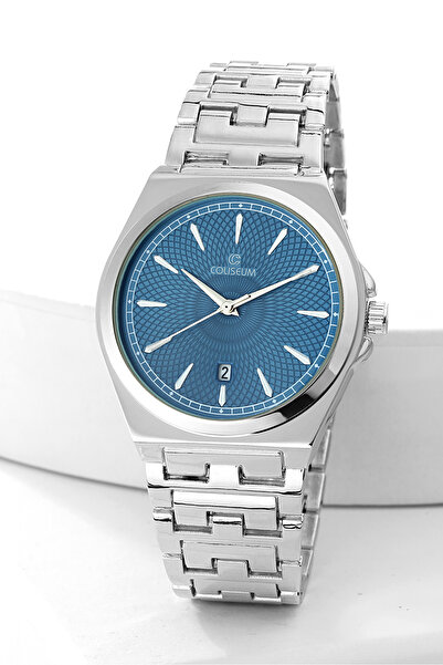 Coliseum CLS9059MT-EMT-08 ERKEK METAL TAKVIMLI TEK SAAT