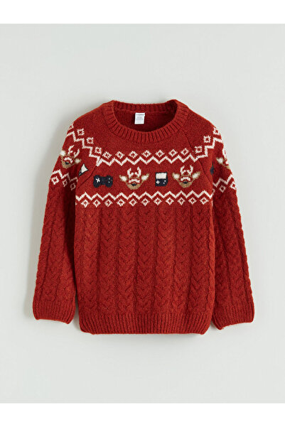 LC Waikiki I New Year's Themed Boys' Knit Sweater from Freezen Store