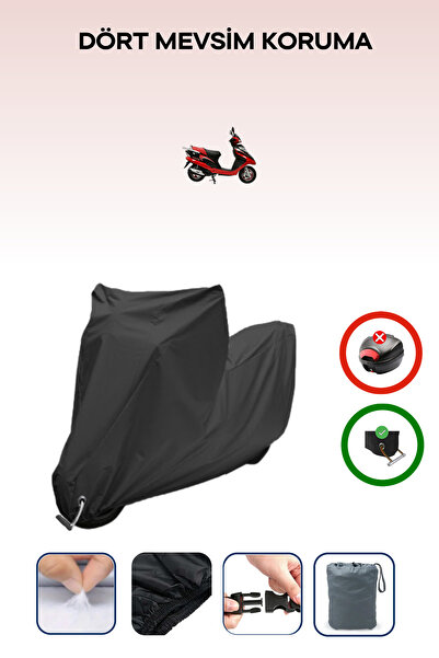 Breen Black Lock Compatible Mondial 125 Urt Compatible Motorcycle Tarpaulin W...