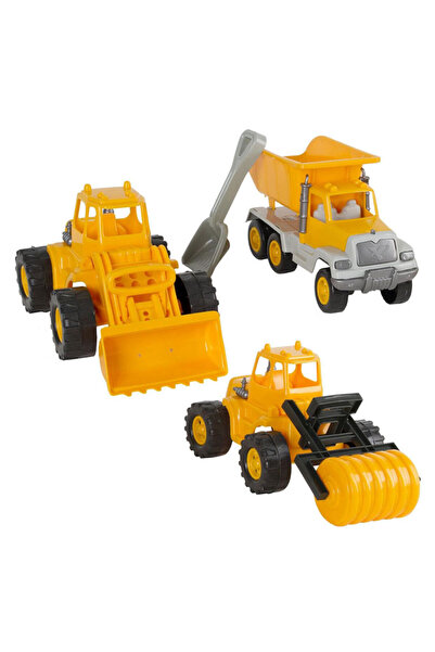 Uçar Oyuncak UÇAR İŞ MAKİNALARI POŞETTE 3 LÜ YOL SETİ İŞ MAKİNELERİ