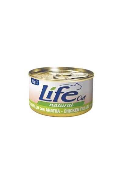Life Cat لايف كات طعام رطب للقطط فيليه الدجاج مع البط 85g