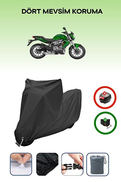 Breen Black Lock Compatible Benelli Tnt 300 Compatible Motorcycle Tarpaulin W...