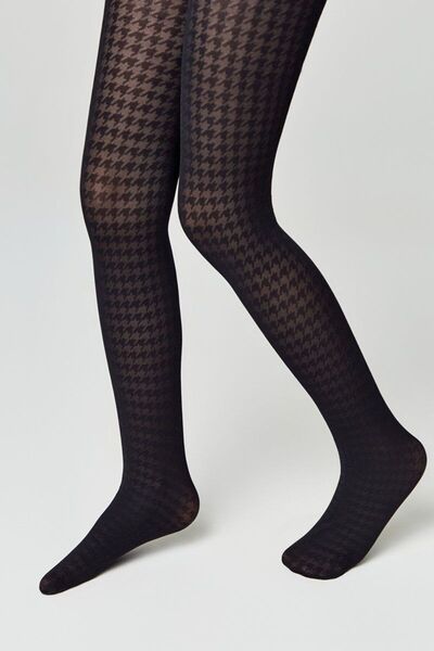 Conte Elegant Ciorapi cu model pentru copii, Chanel 40 Den - Nero, 146-152