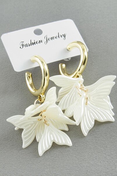 makay أقراط لؤلؤ على شكل ذيل السمكة