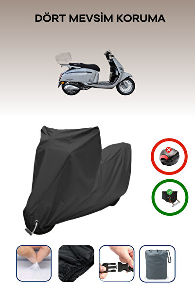 Breen Black Lock Compatible Yuki Risotto 125 Compatible Motorcycle Tarpaulin ...