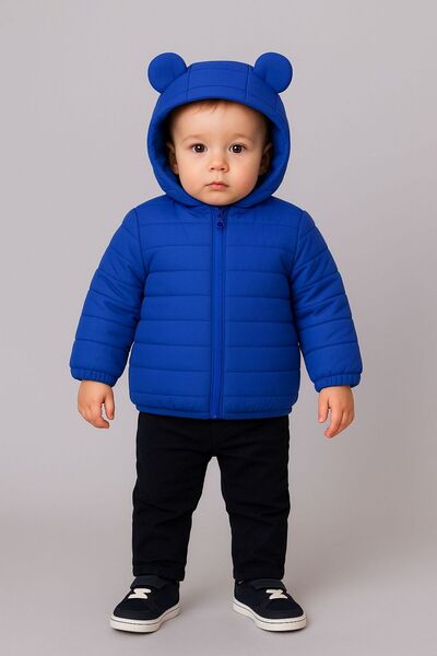 PEKA içi polarlı şapkası kulaklı mont