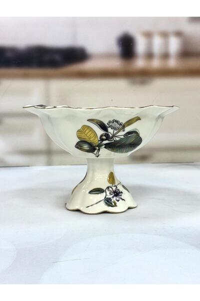 Kosova Porselen Derin Model Ayaklı Sunumluk 26 Cm TKEBT BEYAZ
