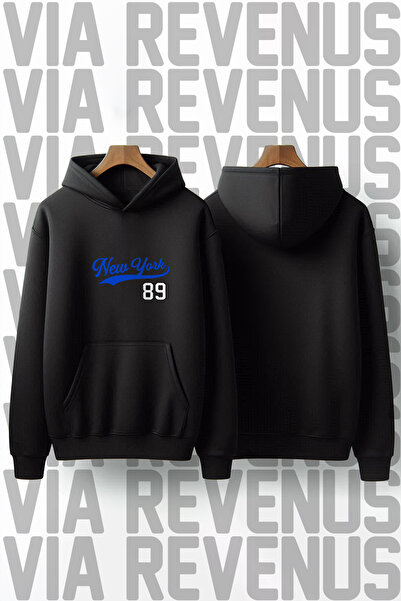 Vordevia New York 89 cu imprimeu Unisex supradimensionat cu glugă Swea tricou...