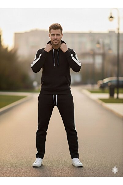 golden toptan Winter Tracksuit Set with Stripes