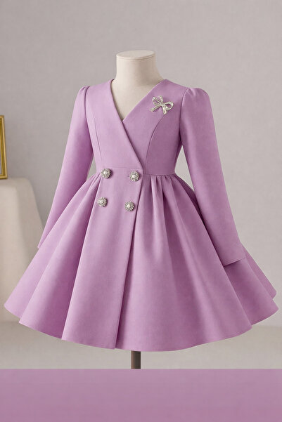 MUSGEM Ειδικό Σχέδιο Umay Μοντέλο Μακρυμάνικο Βραδινό Φόρεμα για Κορίτσια σε ...