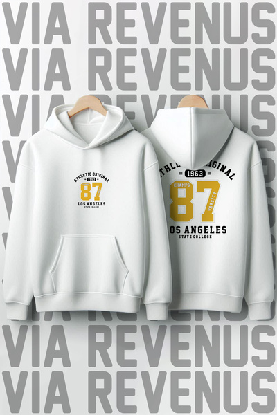 Vordevia Athletic Original cu imprimeu Unisex supradimensionat cu glugă Swea ...