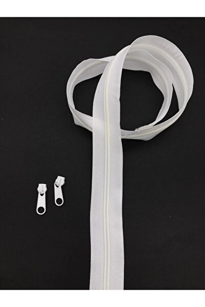 Textile sweet Beyaz Fermuar 20 Metre 40 Başlık T5 Şerit Fermuar