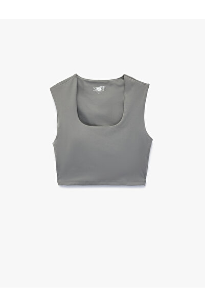 Koton Sleeveless U Neck Crop Sports T-Shirt