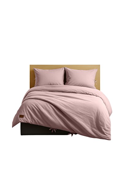 Sabia 100% Cotton 62 Thread Count 200X200 cm +37 cm Height Suitable Elastic Fitted Sheet King Size Duvet Cover Set