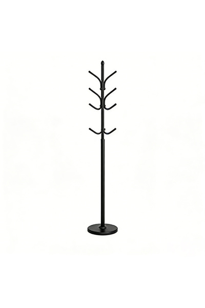 Bleco White fashion coat hanger with ball hook and round base