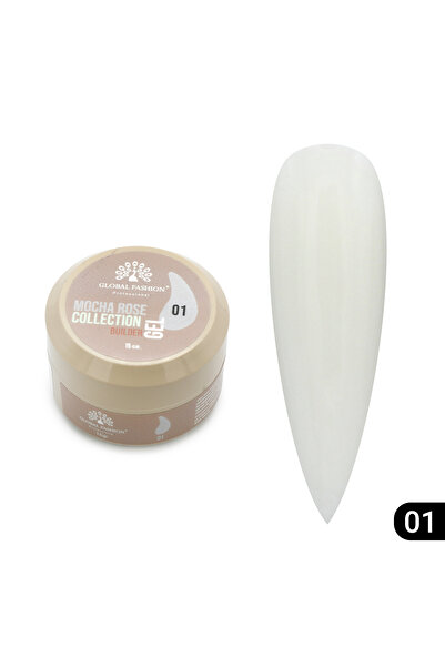 global fashion Nail modeling gel 15 gr, Mocha Rose Builder Gel 01