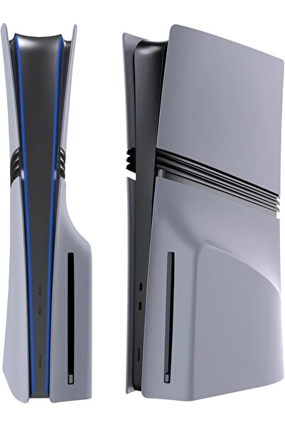 cosmostech Ps5 Pro Faceplate Kapak Seti – Disc CD & Digital Edition Uyumlu Ön/arka Kasa Değişim Cover Case Gri