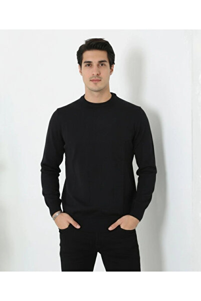 Alfanora Men's Crew Neck Knitwear Sweater Soft Textured Cotton Fine Weaving, ...