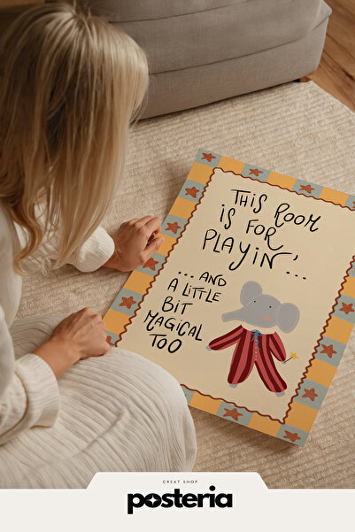 Posteria vintage 1960s, Bebek Ve Çocuk Odası, Bohem Çocuk Odası Dekoru, Çocuk...