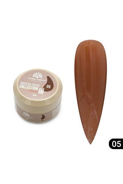 global fashion Nail modeling gel 15 gr, Mocha Rose Builder Gel 05