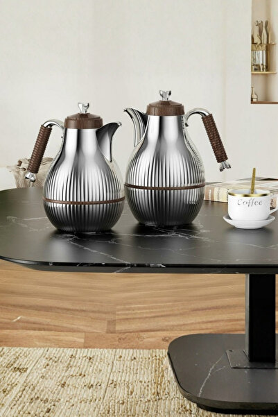 Generic Luxury Royal Design Tea and Coffee Thermos Set 1 Liter/600 ml