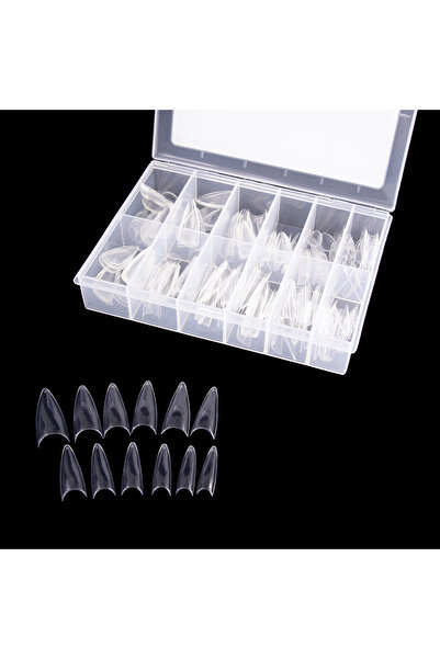 global fashion Gel tips for nail extensions, medium almond shape, 240 pcs.