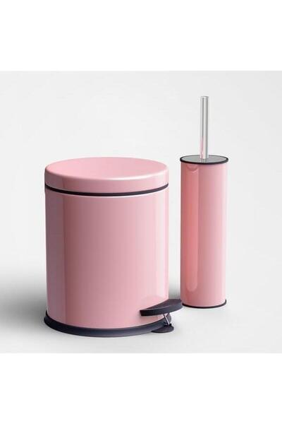 Vinoks Eko Series 2-Piece Bathroom Set with Foot Pedal, 3 Liter Trash Can and...