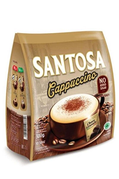 SANTOSHA كابوتشينو قهوة سريعة التحضير بدون سكر 300 جرام