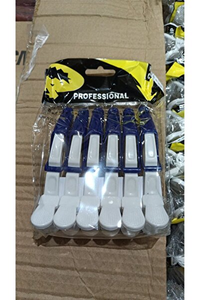 global fashion Κλιπ μαλλιών, σετ 6 τεμαχίων, λευκό+μπλε