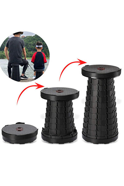 STOREONLINE Portable telescopic retractable outdoor camping folding compact chair