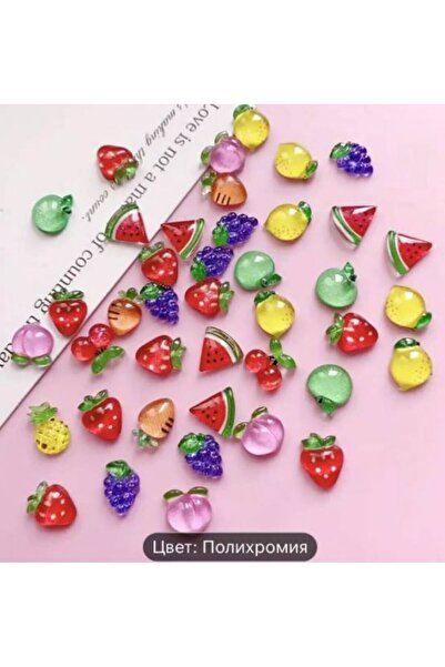 global fashion 3D volumetric figurines for manicure, set of 50 pieces D20