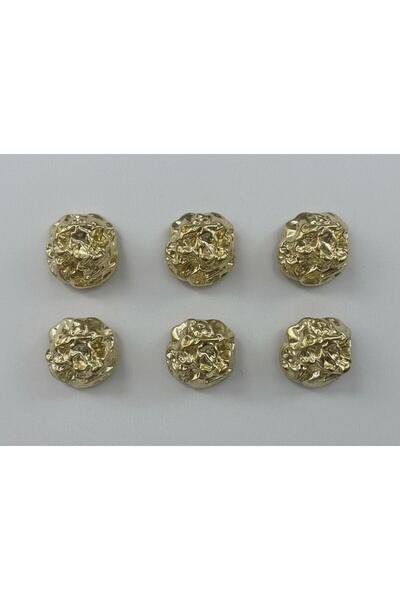kendim fashion Metal Button 36''- 20.32 mm (Pack of 6)