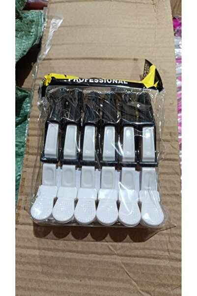 global fashion Set de 5 unități: Clame pentru păr, 6 bucăți, alb+negru