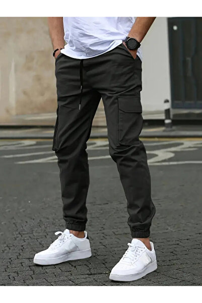 VIKUNYA New Season Cargo Men's Linen Side Pocket Cotton Quality Cargo Pants N...