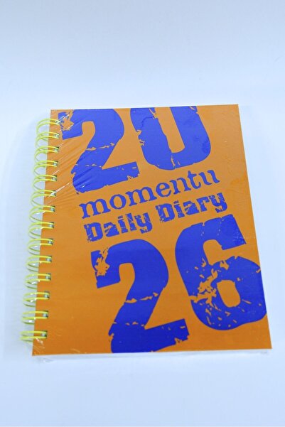 Lems 2026 Daily Agenda Y2K Moment Orange Orange Hard Cover Spiral Bound