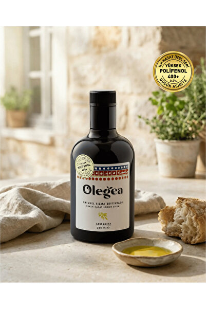Olegea Zeytinyağı Yüksek Polifenollü 418 mg/kg -0.2 Asit -Erken Hasat Soğuk S...