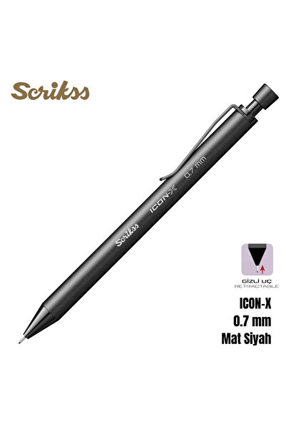 Scrikss Versatil Kalem Icon-X 0.7mm Siyah