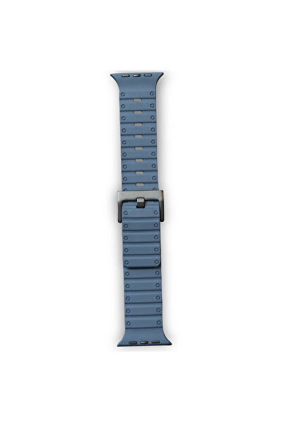 NewFace Apple Watch 42mm Magnus Magnet Silicone Band - Blue