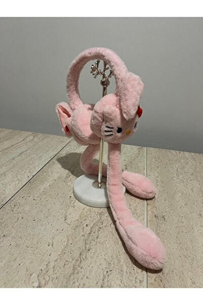 zyc Girl's Hello Kitty Moving and Sound Plush Soft Headphones