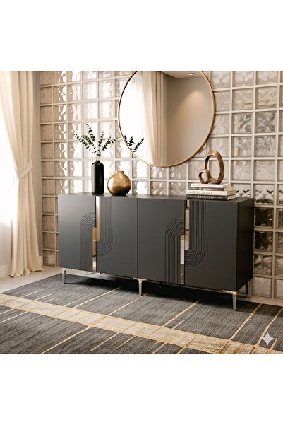 YUMEDİ DESİGN KA1804AS - DÜNYA KONSOL, TV SEHPASI, ÇOK AMAÇLI DOLAP ve KAHVE ...