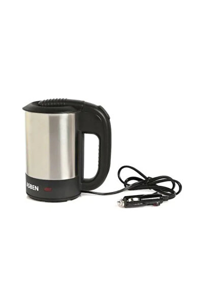 ASBEN Otomatik Koruma Çelik 12v Araç Çakmak Girişli Su Isıtıcı Kettle 500ml