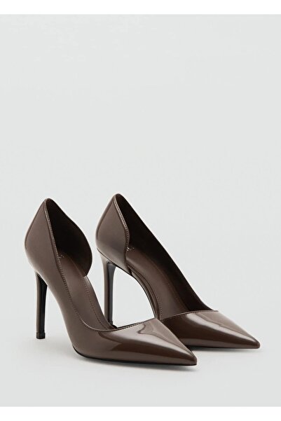 MANGO Woman Asimetrik topuklu rugan ayakkabı