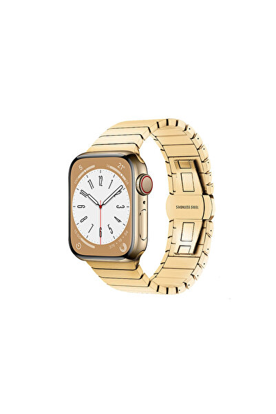NewFace Apple watch 42mm kr413 fine steel band - gold