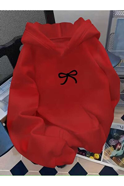 CLASSY.MODA هوديي مينيماليست إستيتيك مطبوع قصة فضفاضة