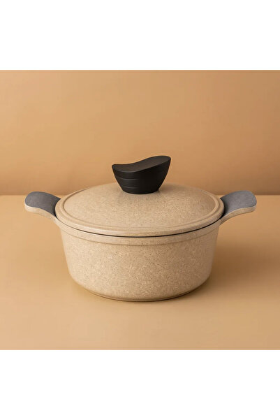 Jewel 20cm Nonstick Stockpot – Beige & Grey Marble Granite Coating, Home & Fa...