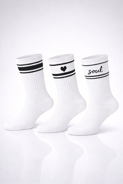 socksbox 3-Piece Unisex Tennis Socks |   Cotton, Trendy, Sports & Casual Use