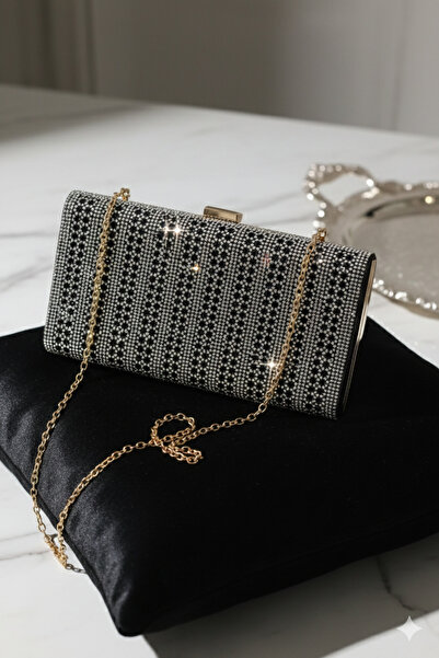 Gece Τσάντα χειρός για βραδινό φόρεμα πολυτελείας με κρυστάλλινες πέτρες